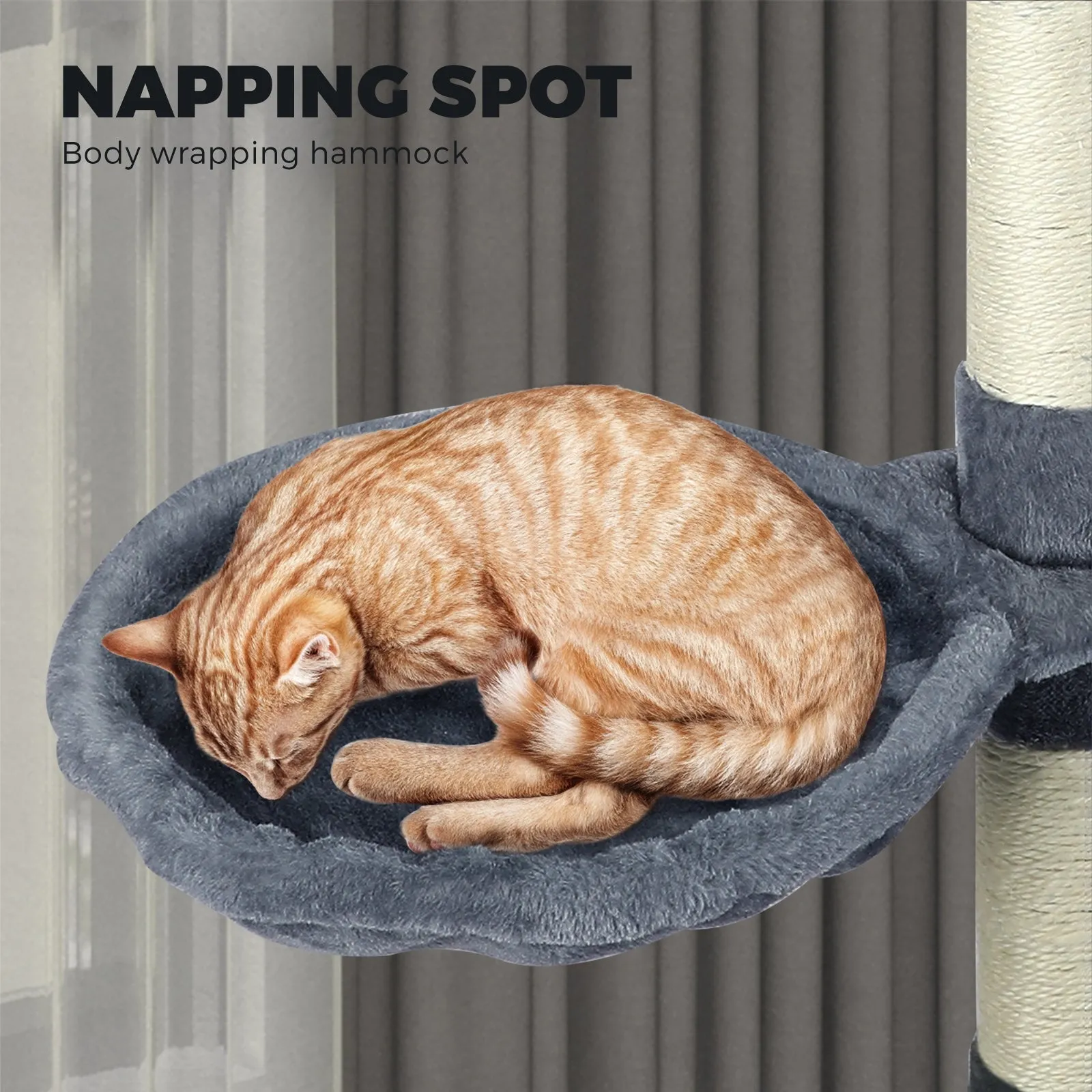 120cm Cat Trees Scratching Post Scratcher Tower Condo House Climber Tree