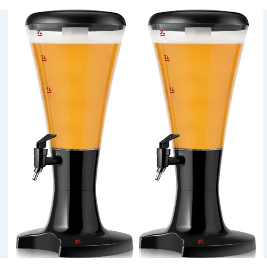 3L Draft Beer Tower Dispenser with LED Lights