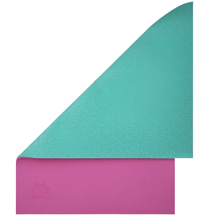 48"x24" Anti-Fatigue Reversible Dog Grooming Table Mat Pink/Teal by PawMat