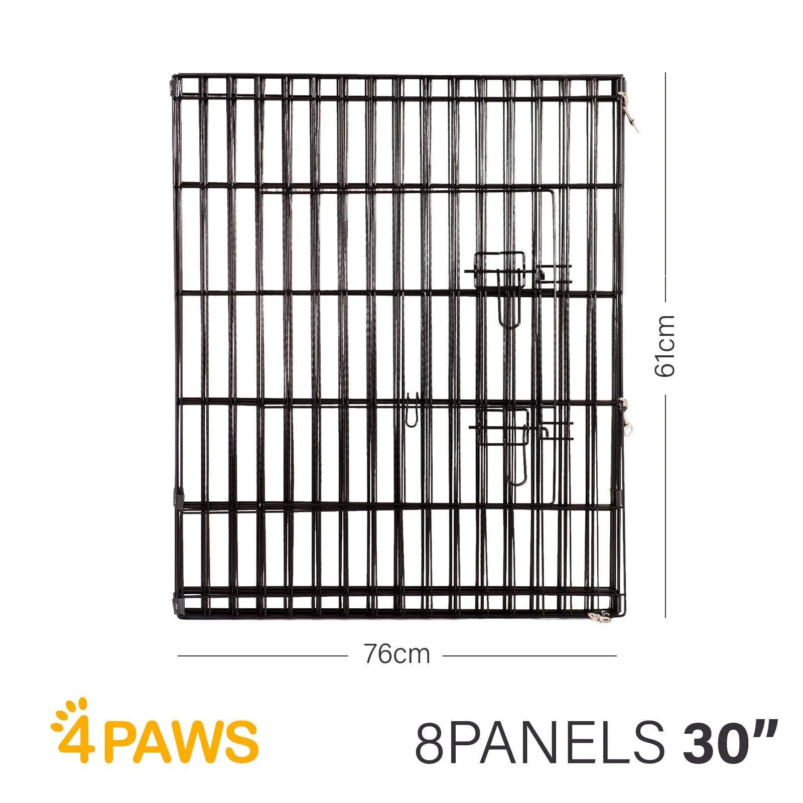 4paws 8 panel playpen puppy exercise fence cage enclosure pets