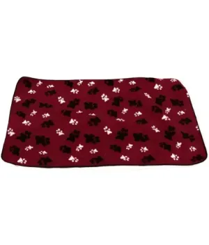 Animate Sherpa Fleece Crate Mat Paw Print