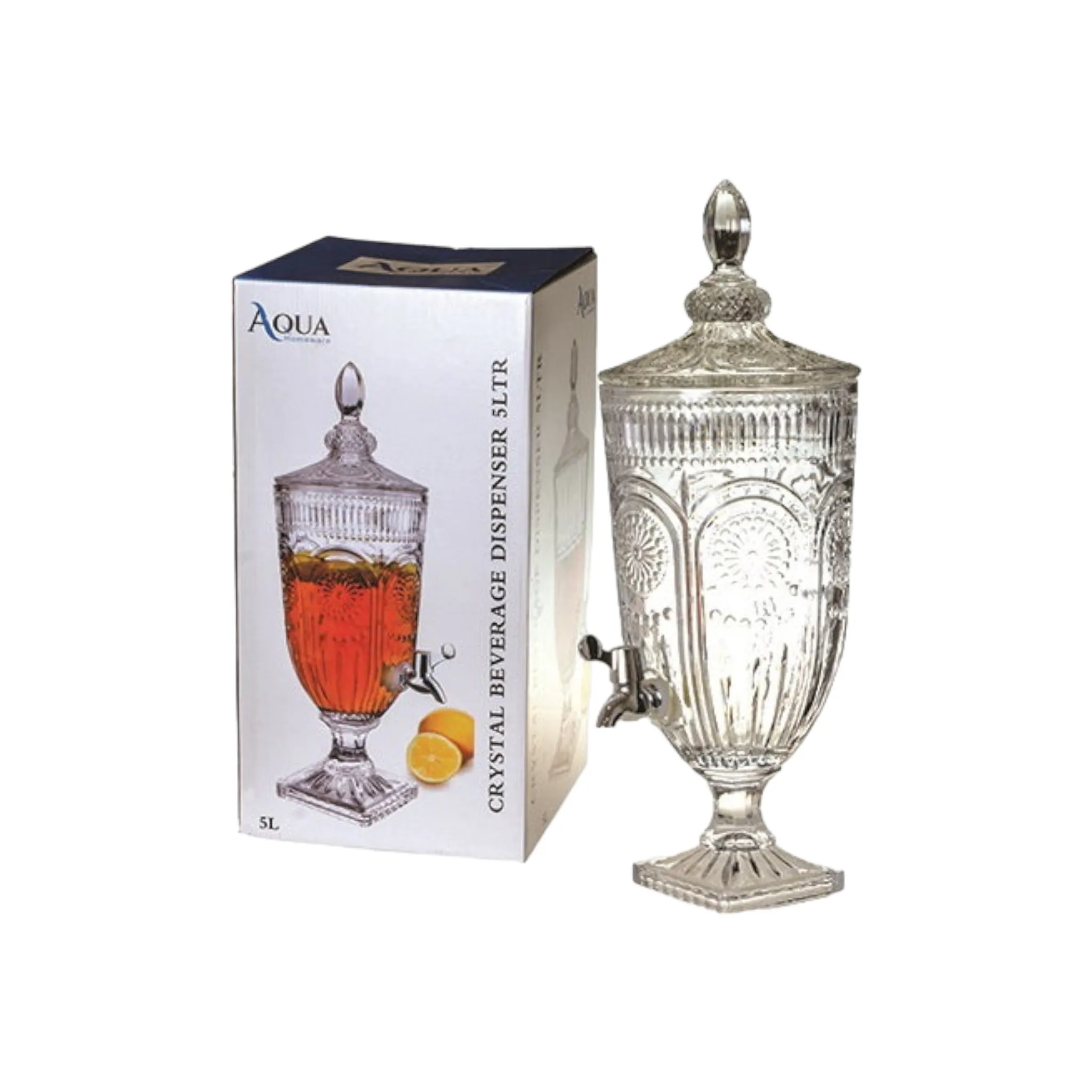 Beverage Dispenser 5L Crystal Glass 30773