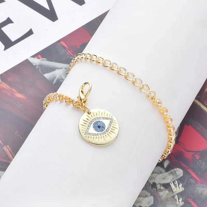 Cat Eye Pendant Dog Accessories Neck Wear Adjustable Chain Pet Dog Collar