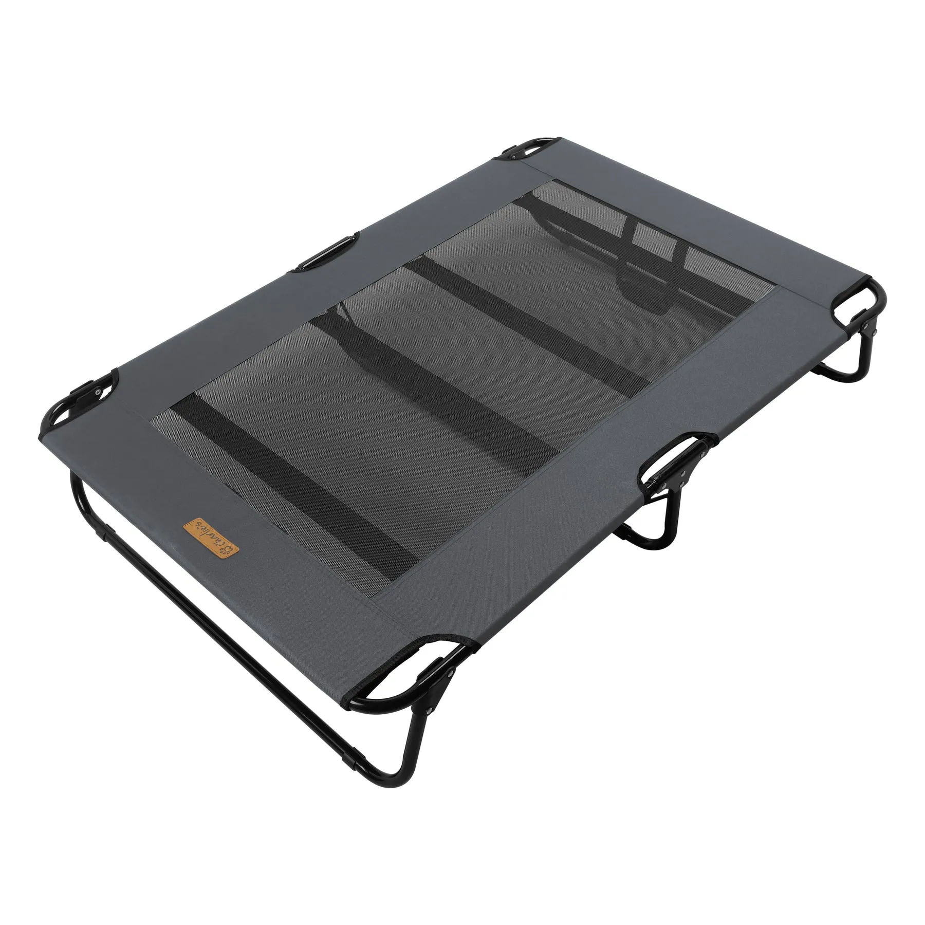 Charlie's Adventure Foldable Travel Trampoline Dog Bed 107x61x20cm Large Grey