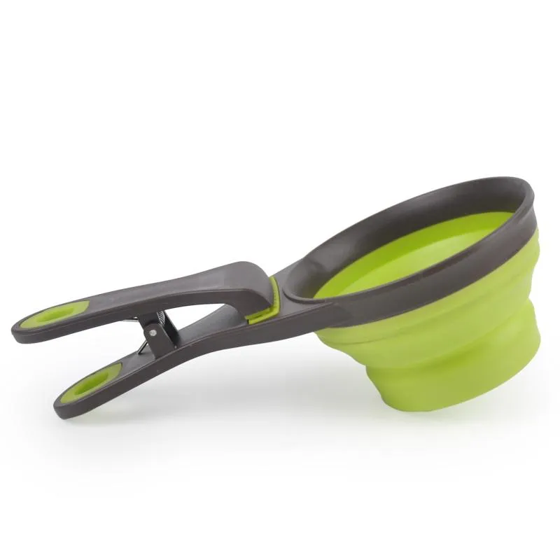 Collapsible Pet Scoop Silicone Measuring Cups
