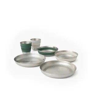 Detour Stainless Steel Collapsible Dinnerware Set - (6 Piece) (Like New)