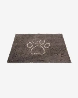 Dirty Dog Door Mat - Grey with Paw