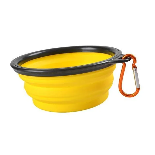Dog Travel Silicone Bowl