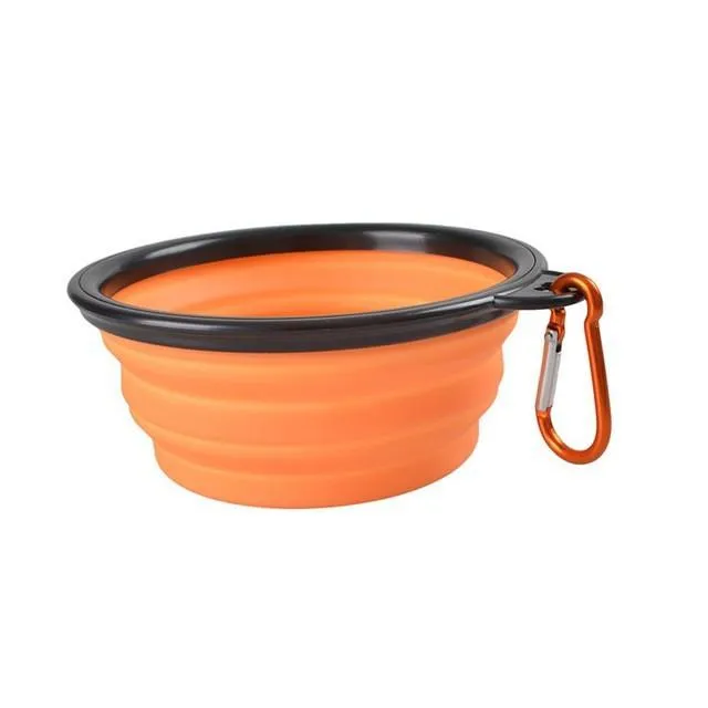 Dog Travel Silicone Bowl