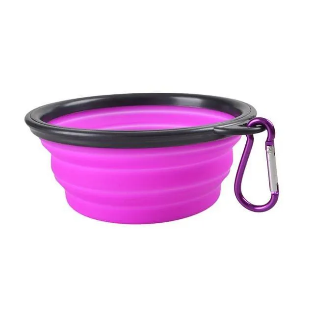 Dog Travel Silicone Bowl