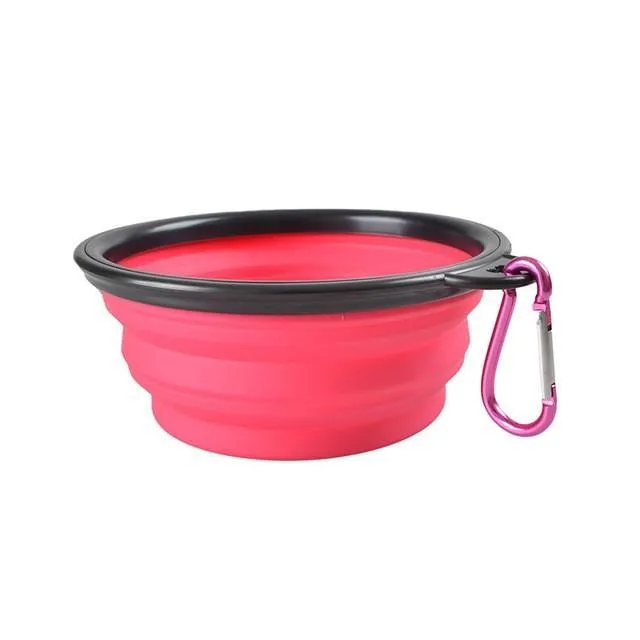 Dog Travel Silicone Bowl