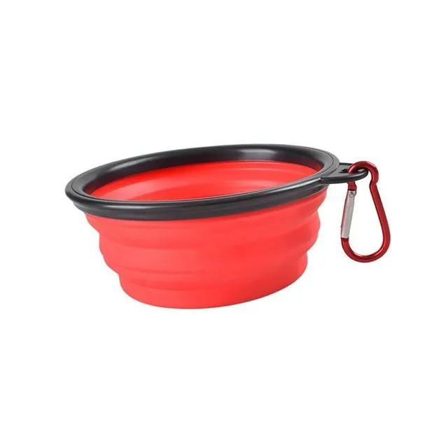 Dog Travel Silicone Bowl