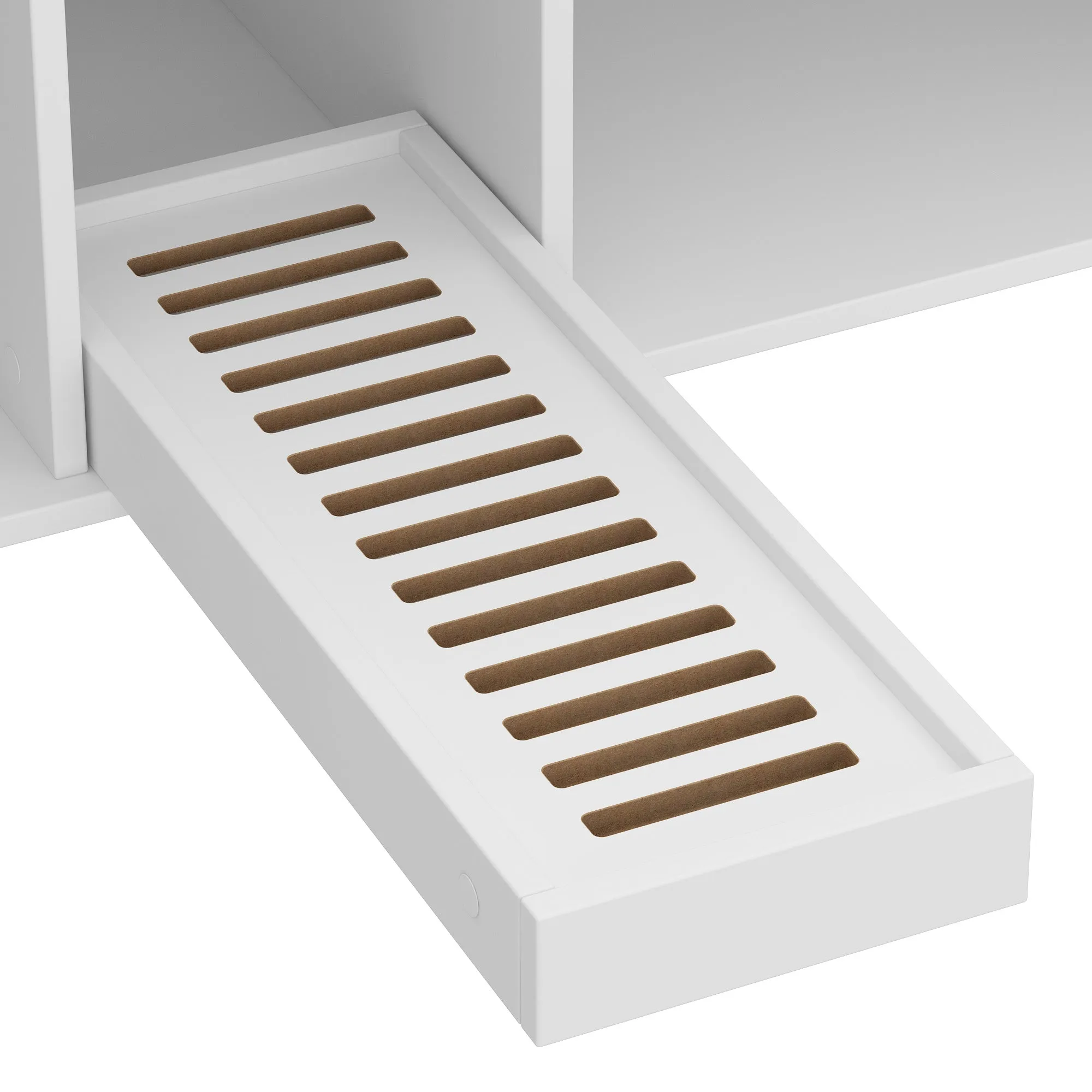 Double Cat Litter Box Enclosure with Sisal Doors and Storage