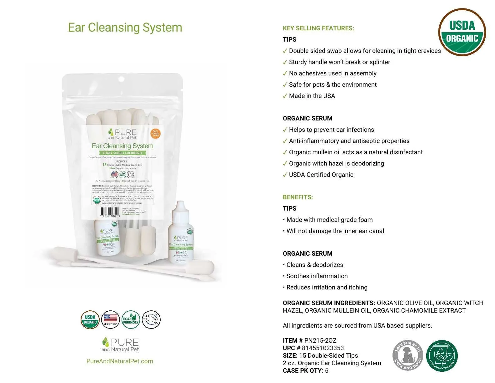 Ear Cleansing Systems (Dogs or Cats)