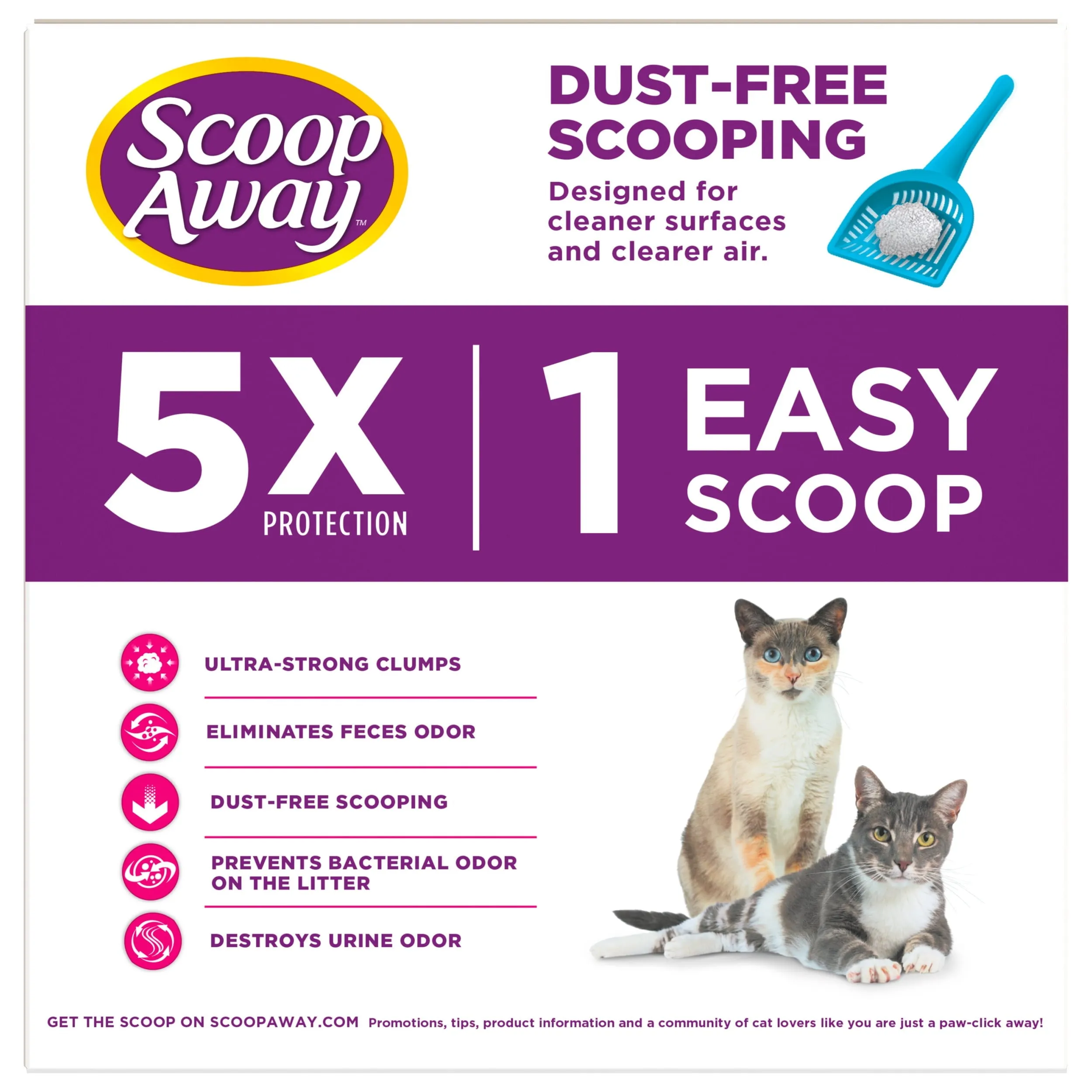 Extra Strength Multi-Cat Scented Litter, Clumping Cat Litter,14 lb Free Shipping