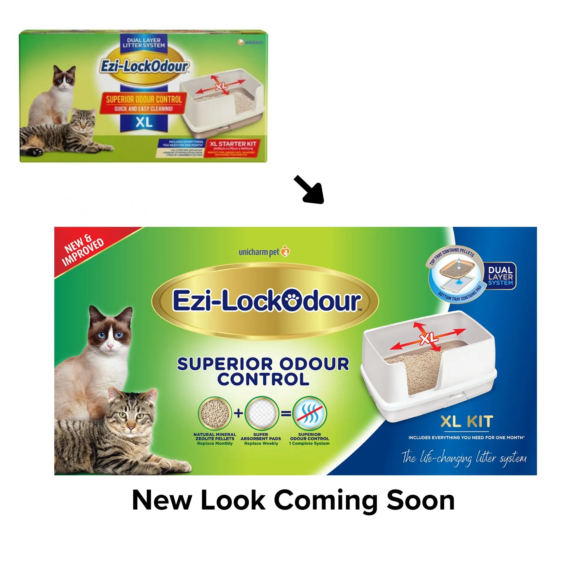 Ezi-LockOdour Dual Layer Cat Litter System Extra Large Cat Litter Tray^^^