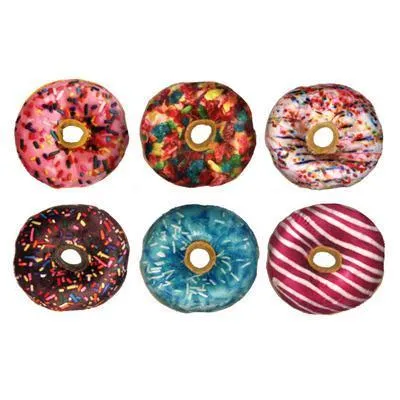 Fabdog | Box of 6 Donuts - Dog Toy