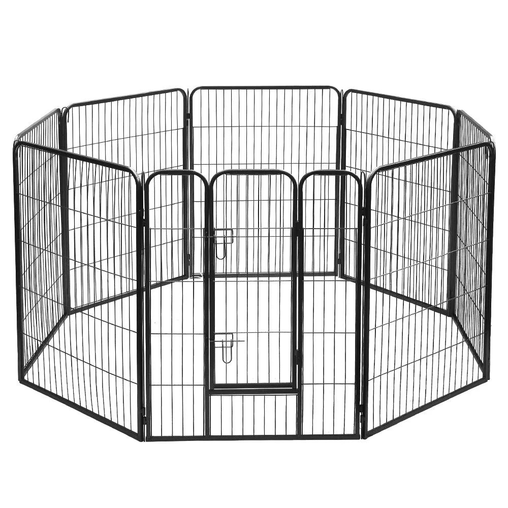 Foldable 8 Panel Steel Pet Playpen, Rust Resistant, i.Pet