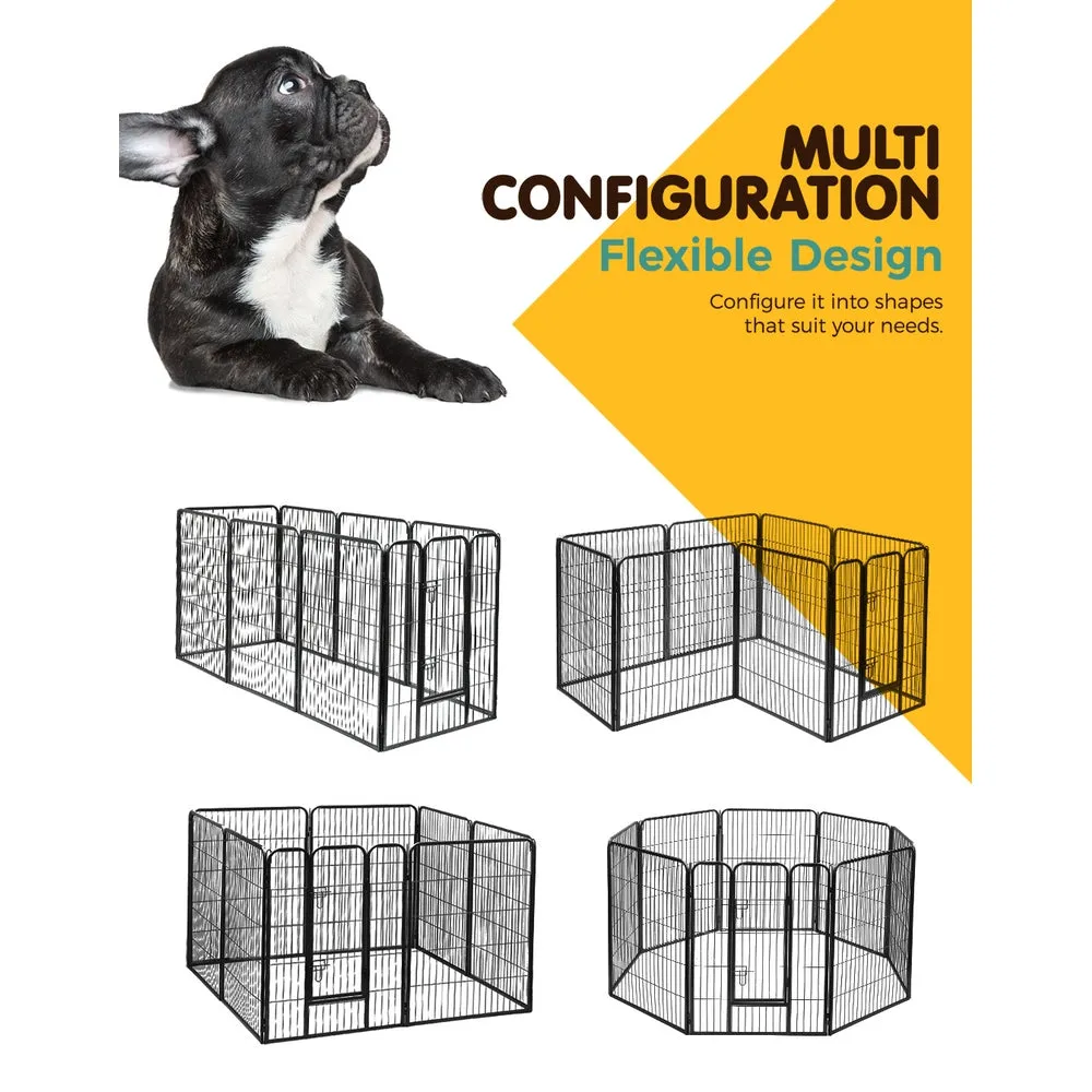 Foldable 8 Panel Steel Pet Playpen, Rust Resistant, i.Pet