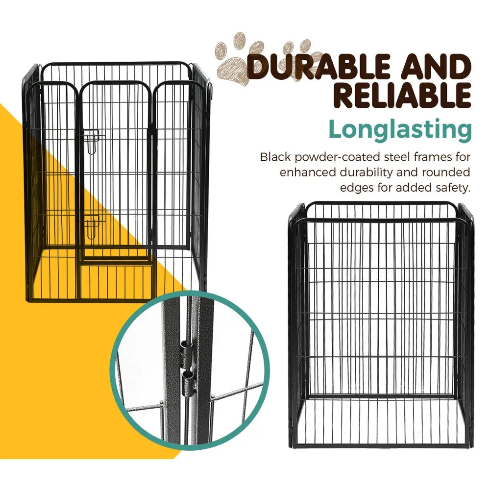 Foldable 8 Panel Steel Pet Playpen, Rust Resistant, i.Pet