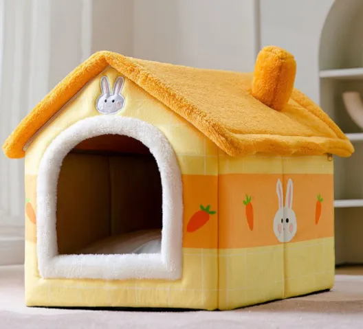 Foldable Decorative Pet House Bed