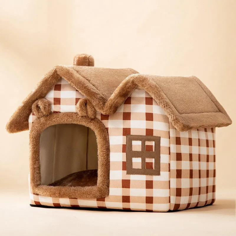 Foldable Decorative Pet House Bed