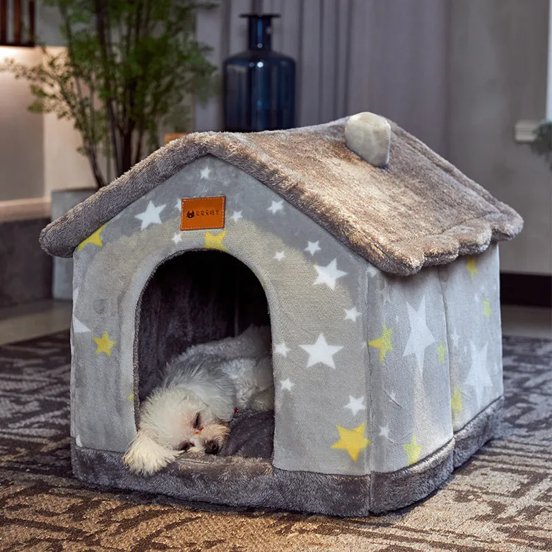 Foldable Decorative Pet House Bed