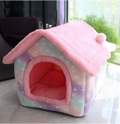 Foldable Decorative Pet House Bed