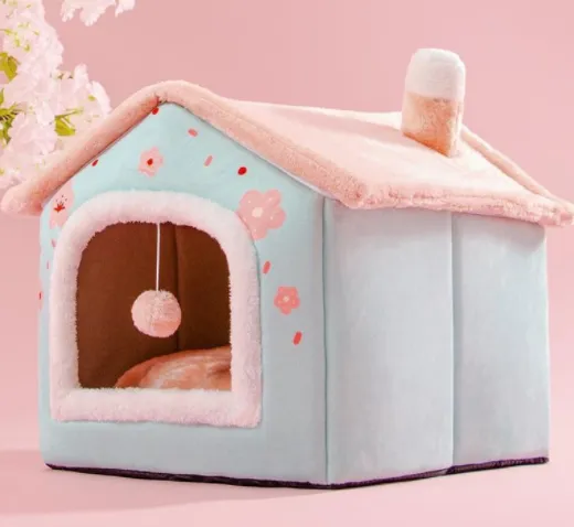 Foldable Decorative Pet House Bed