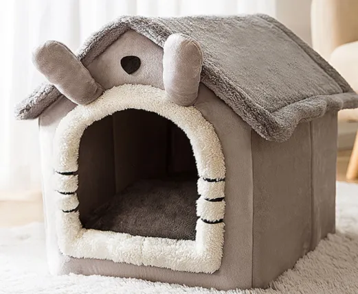 Foldable Decorative Pet House Bed