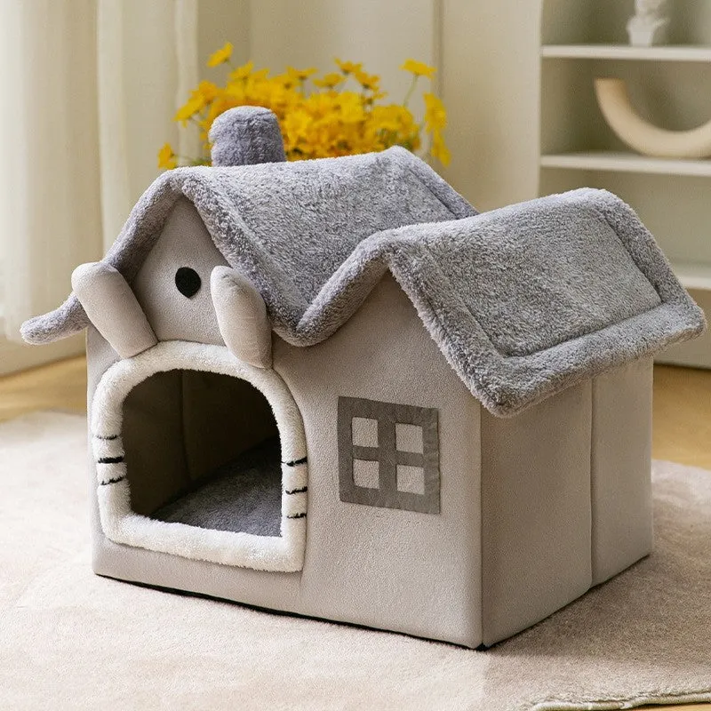 Foldable Decorative Pet House Bed