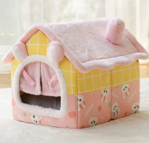 Foldable Decorative Pet House Bed
