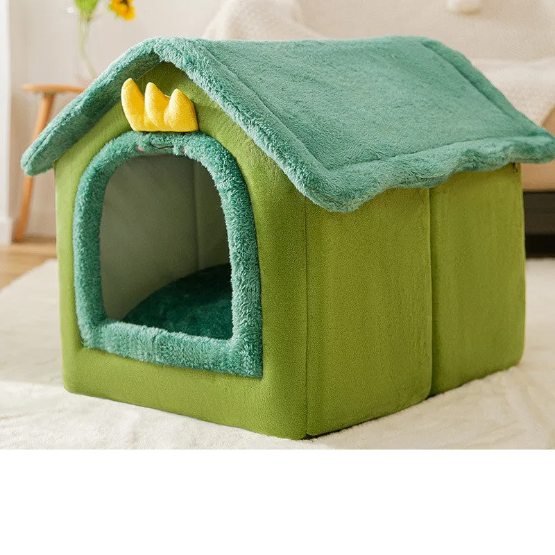 Foldable Decorative Pet House Bed