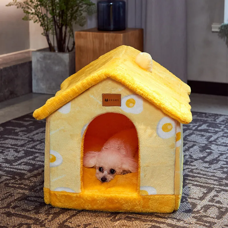 Foldable Decorative Pet House Bed