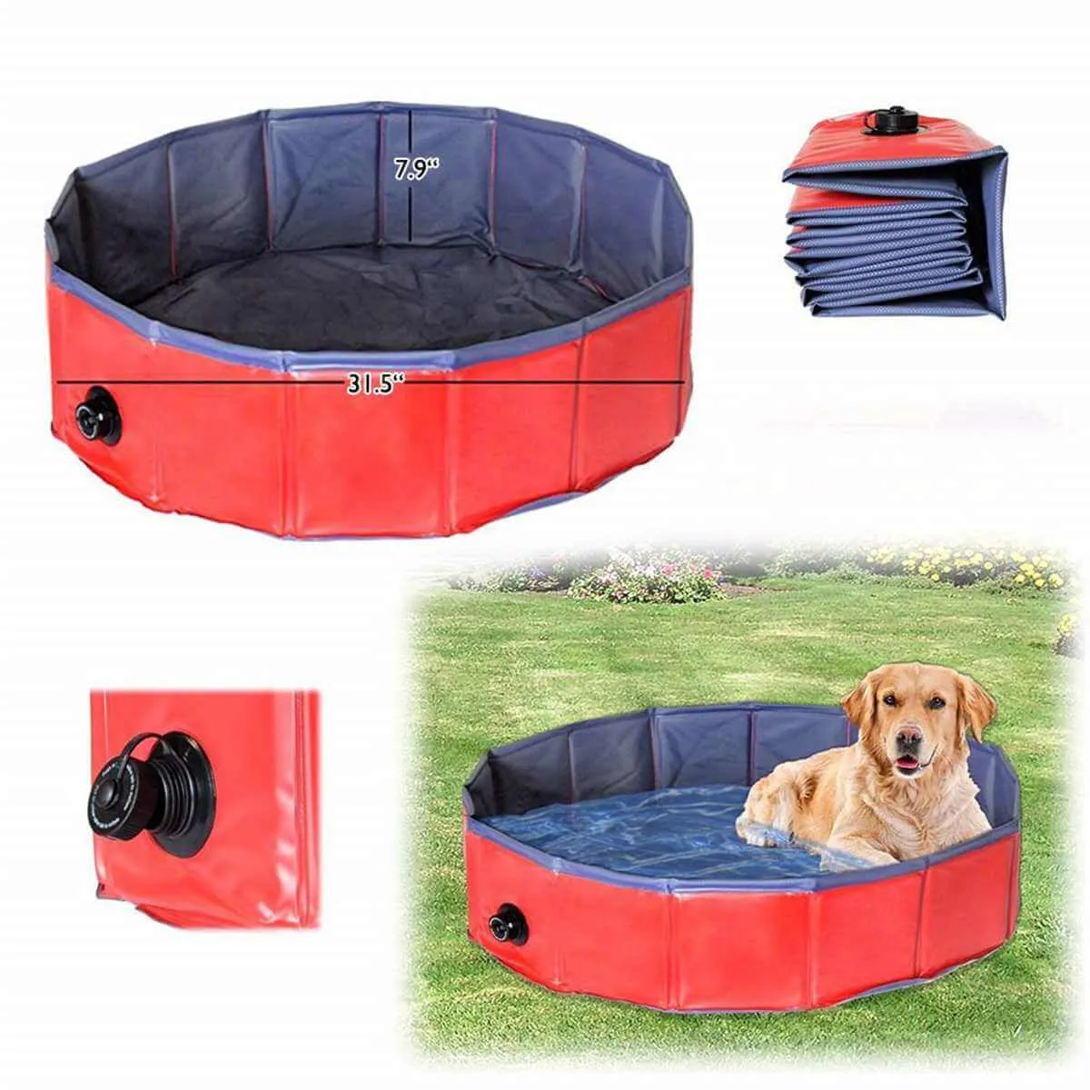 Foldable Pet Bath Pool