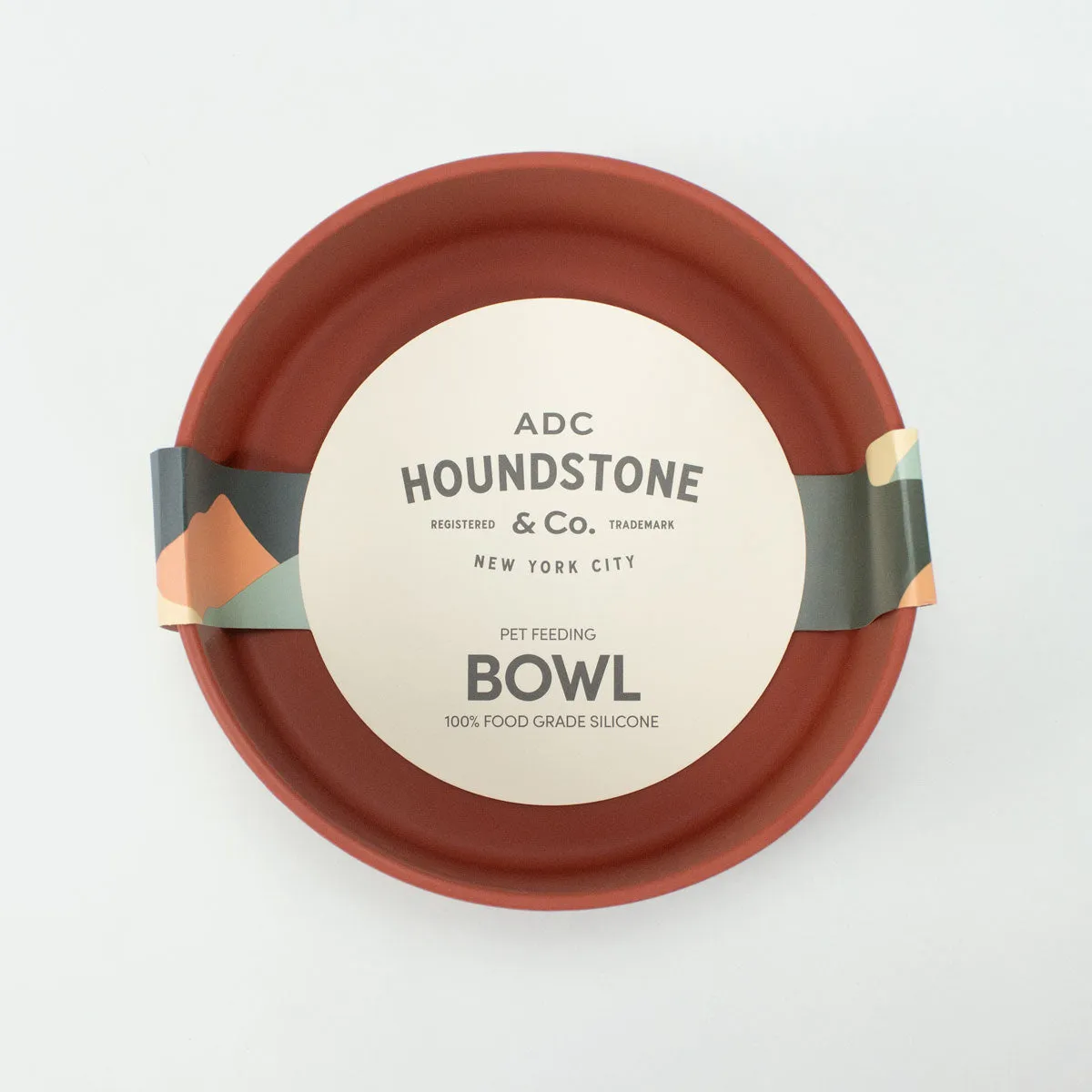 Food Grade Silicone Dog Bowl - Terracotta, 4.5 Cups Volume, Dishwasher Safe, Non-Slip