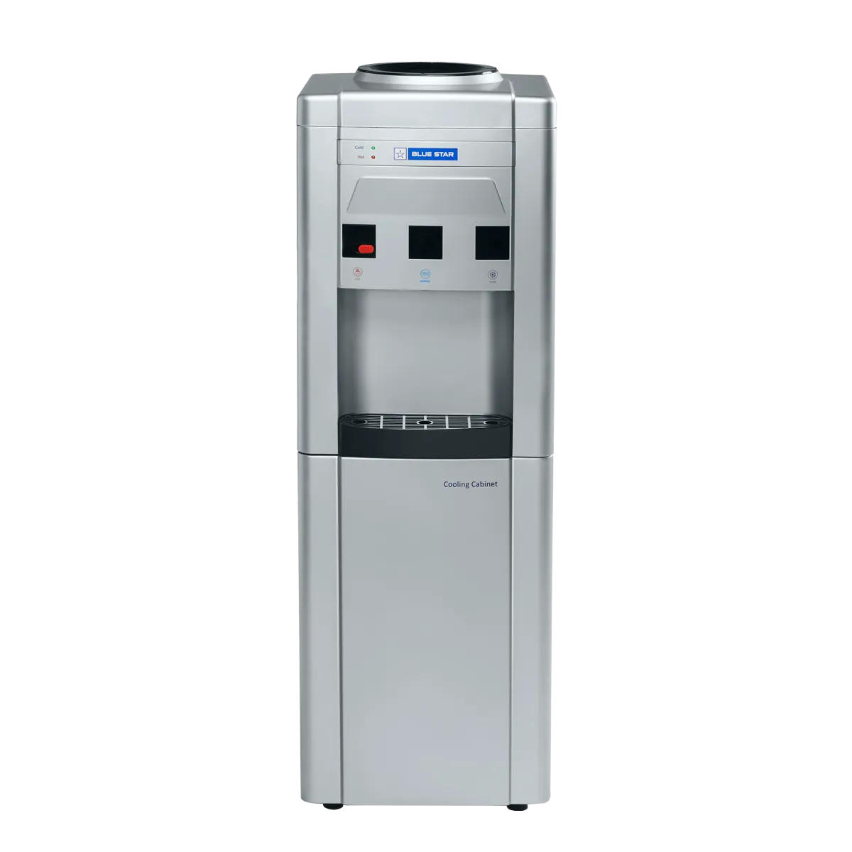 GA Series With Refrigerator-Grey | Floor Standing  |  Bottled Water Dispenser