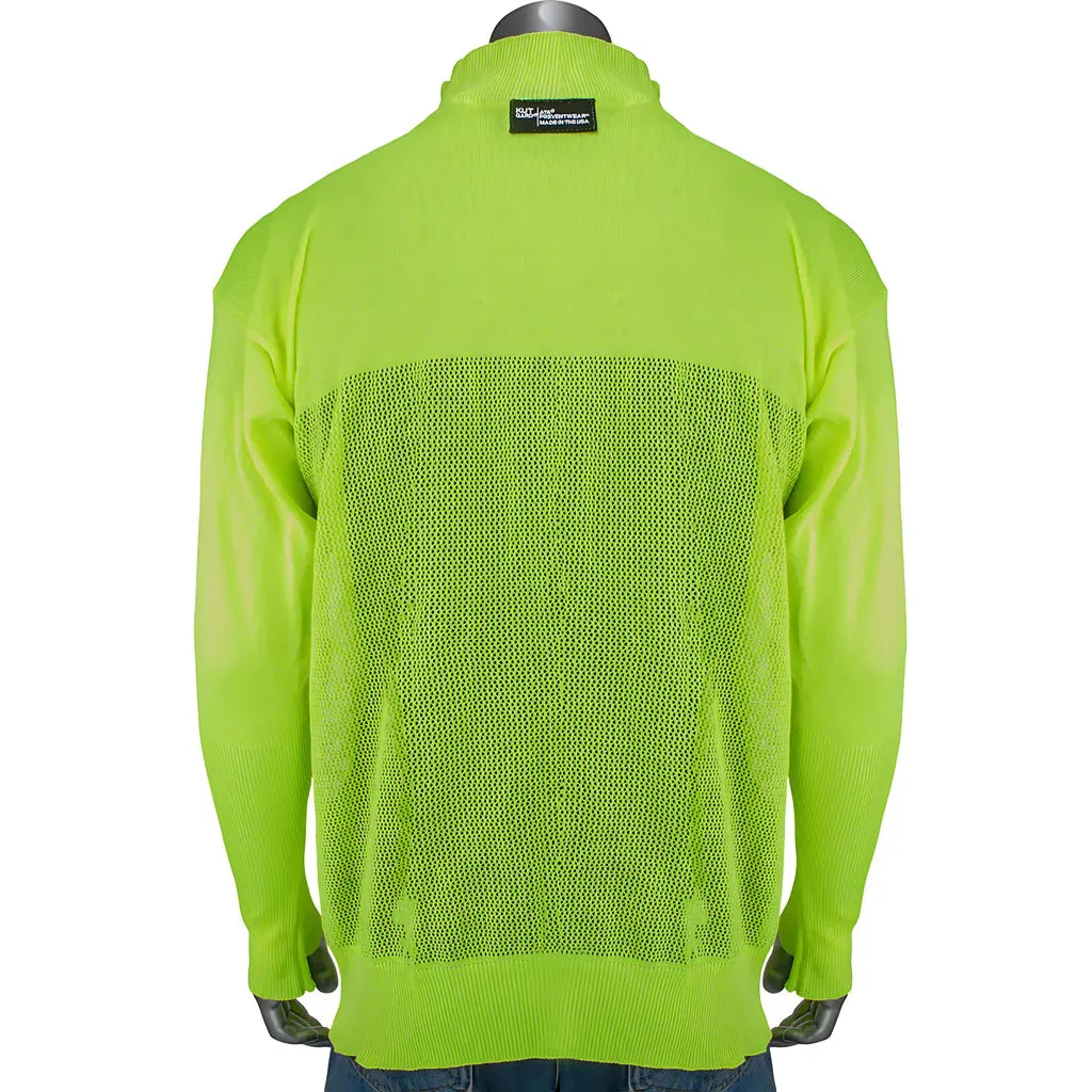 Kut Gard J645HV-2.5CM-TH-XL ATA Blended Hi-Vis Cut Resistant Jacket with Thumb Holes
