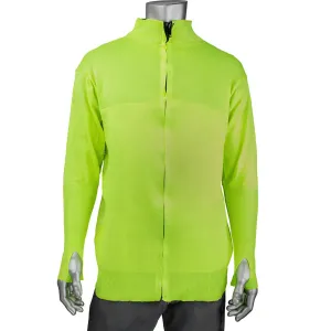Kut Gard J645HV-2.5CM-TH-XL ATA Blended Hi-Vis Cut Resistant Jacket with Thumb Holes