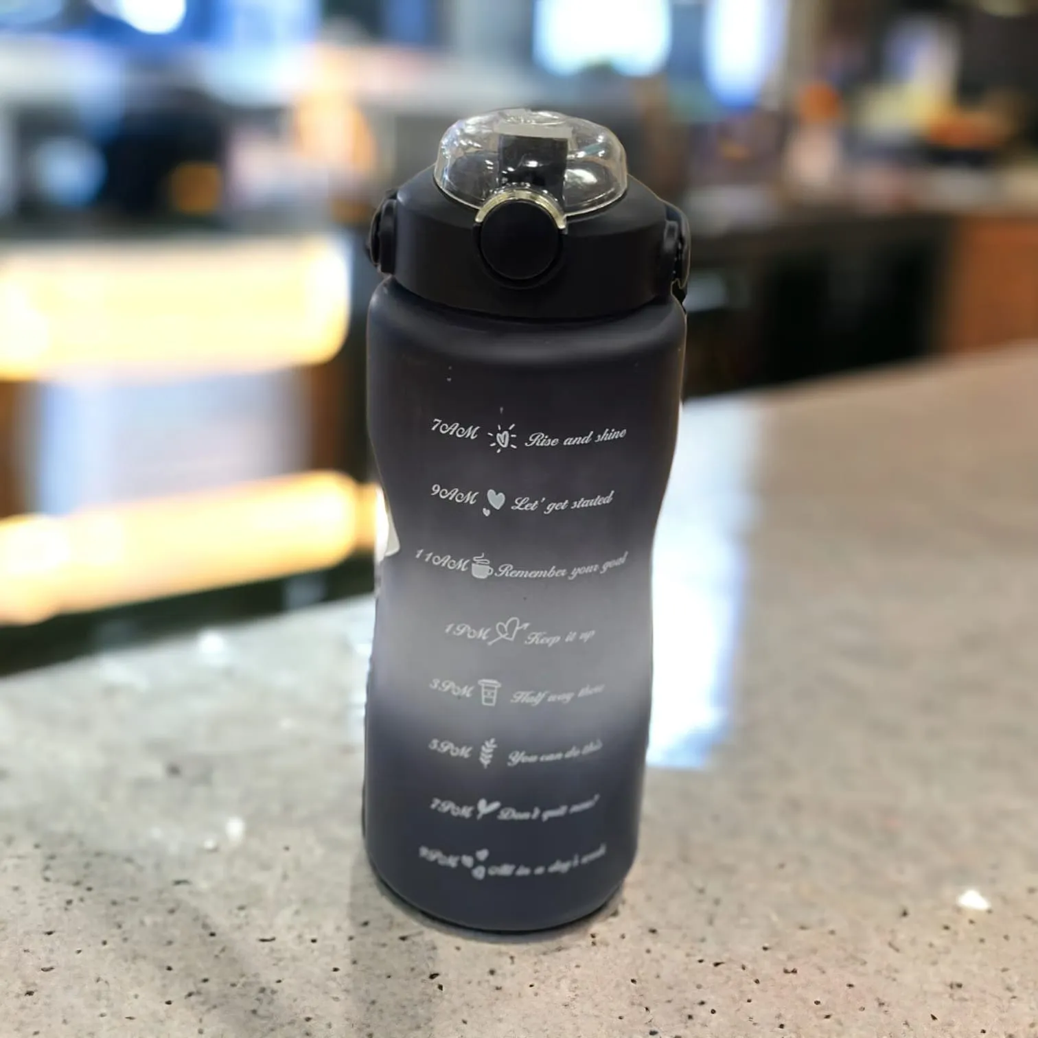 Motivational Water Bottle With Handle
