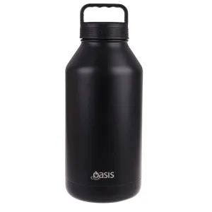 Oasis Stainless Steel Double Wall Insulated Bottle Black 1.9L