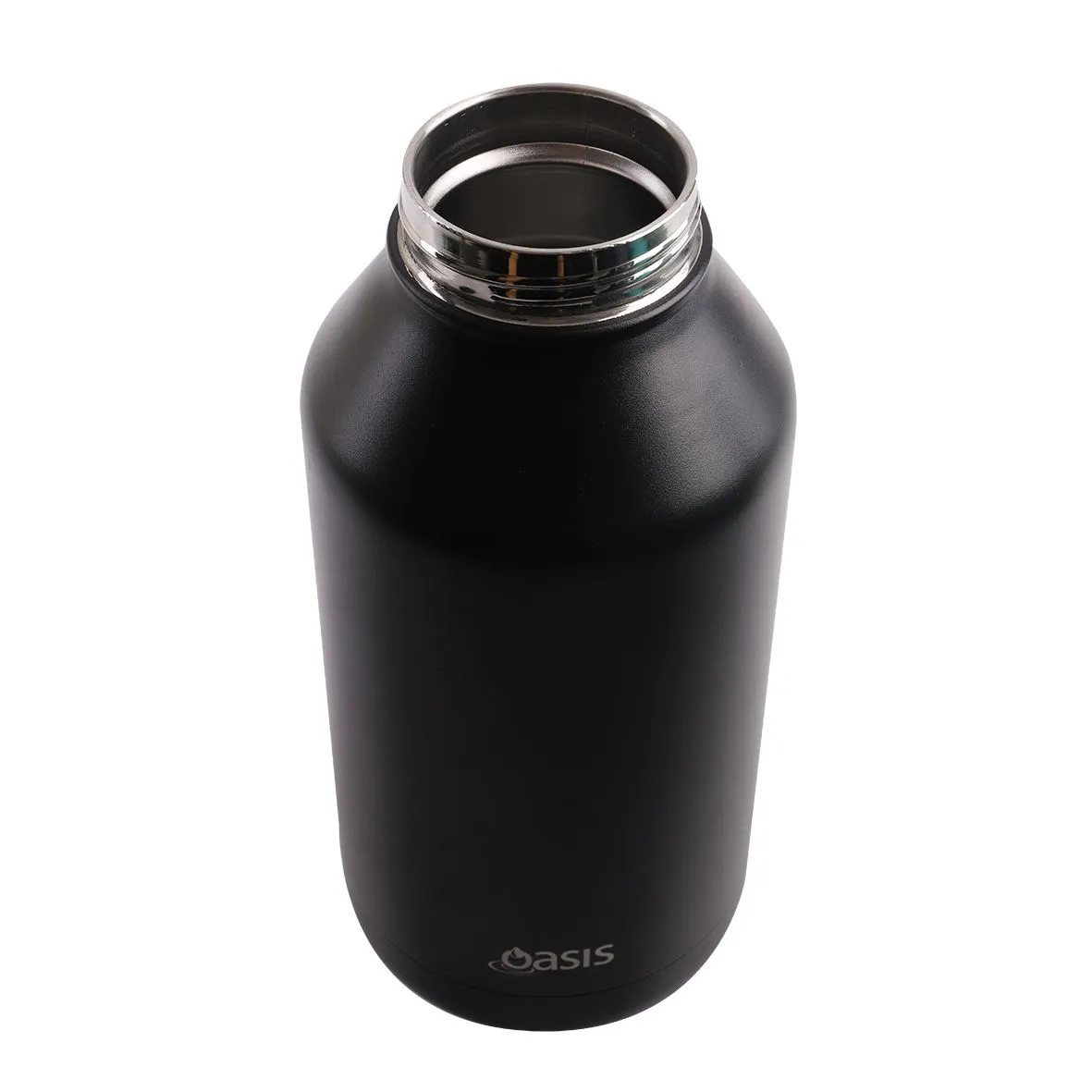 Oasis Stainless Steel Double Wall Insulated Bottle Black 1.9L
