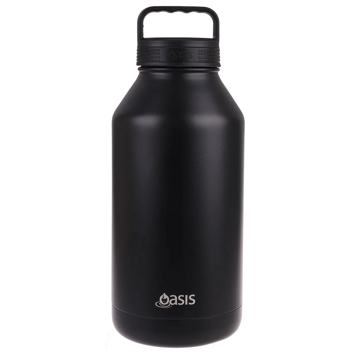 Oasis Stainless Steel Double Wall Insulated Bottle Black 1.9L