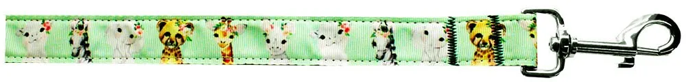 Pet Dog & Cat Nylon Collar or Leash, "Pretty Baby Jungle Babies"