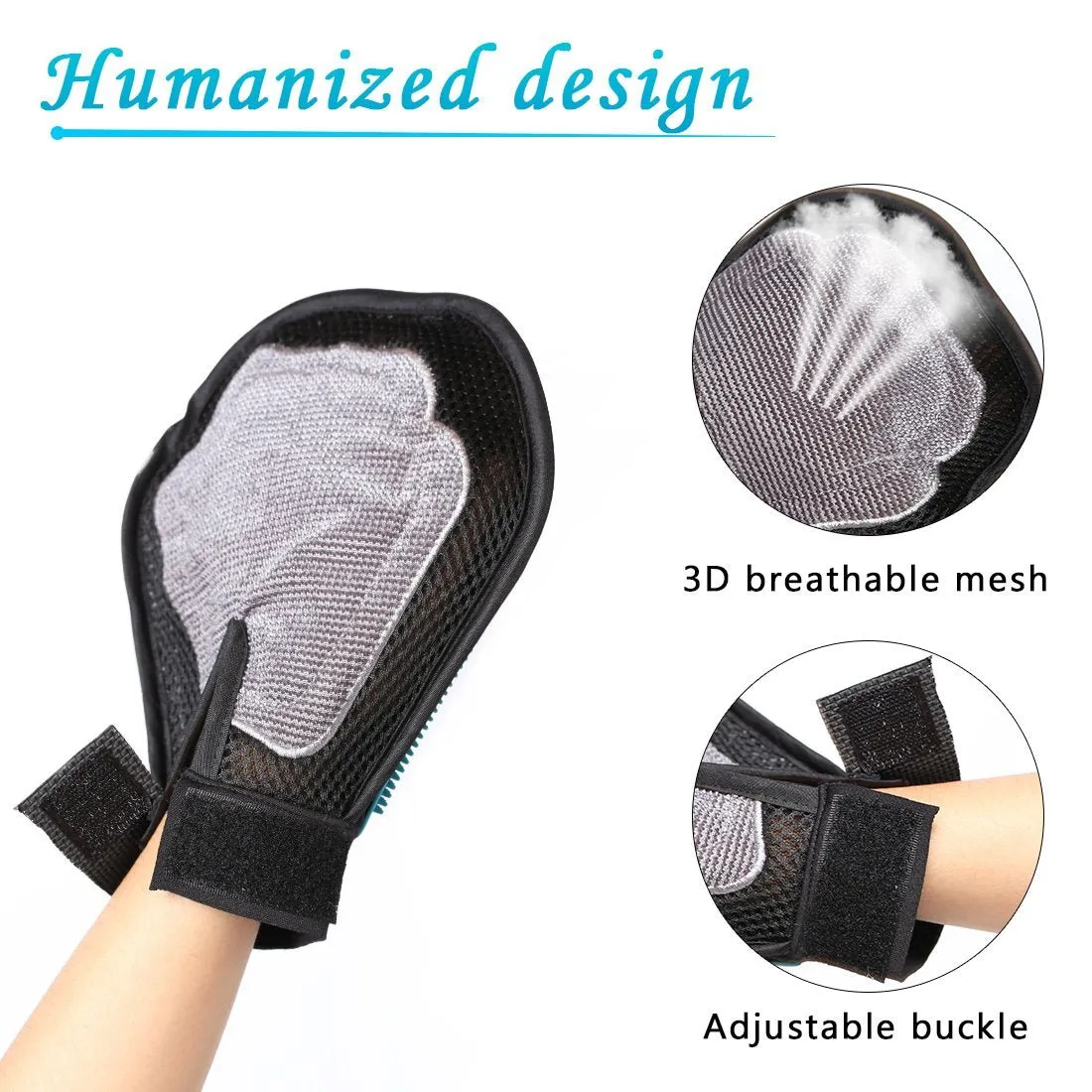 Pet Grooming Dual-Sided Glove Universal Fit