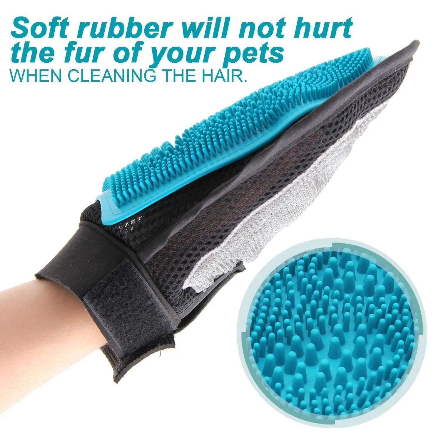 Pet Grooming Dual-Sided Glove Universal Fit