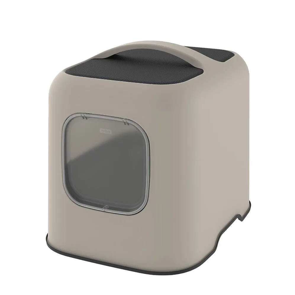 Rotho - BIALA litter box incl. hood   scoop (4005207422) - Cappuccino