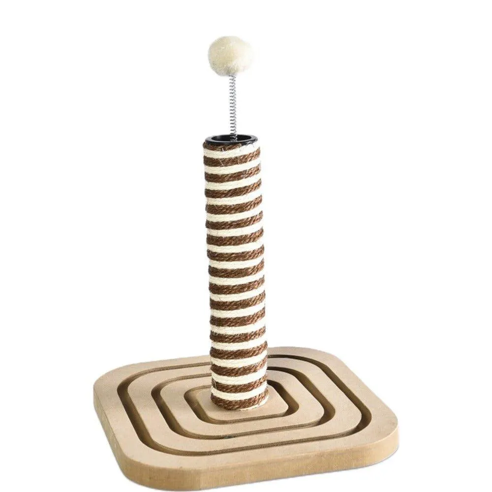 Small Cat Scratching Post With Wooden Base