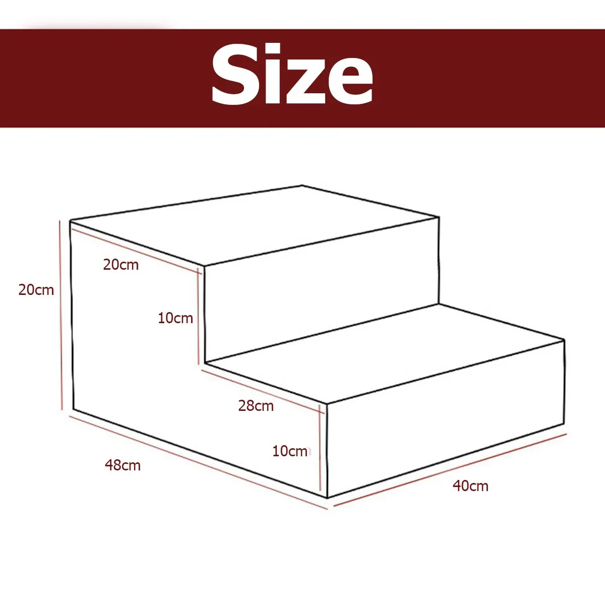 Soft Pet Stairs - 2 Step Design - Anti Slip