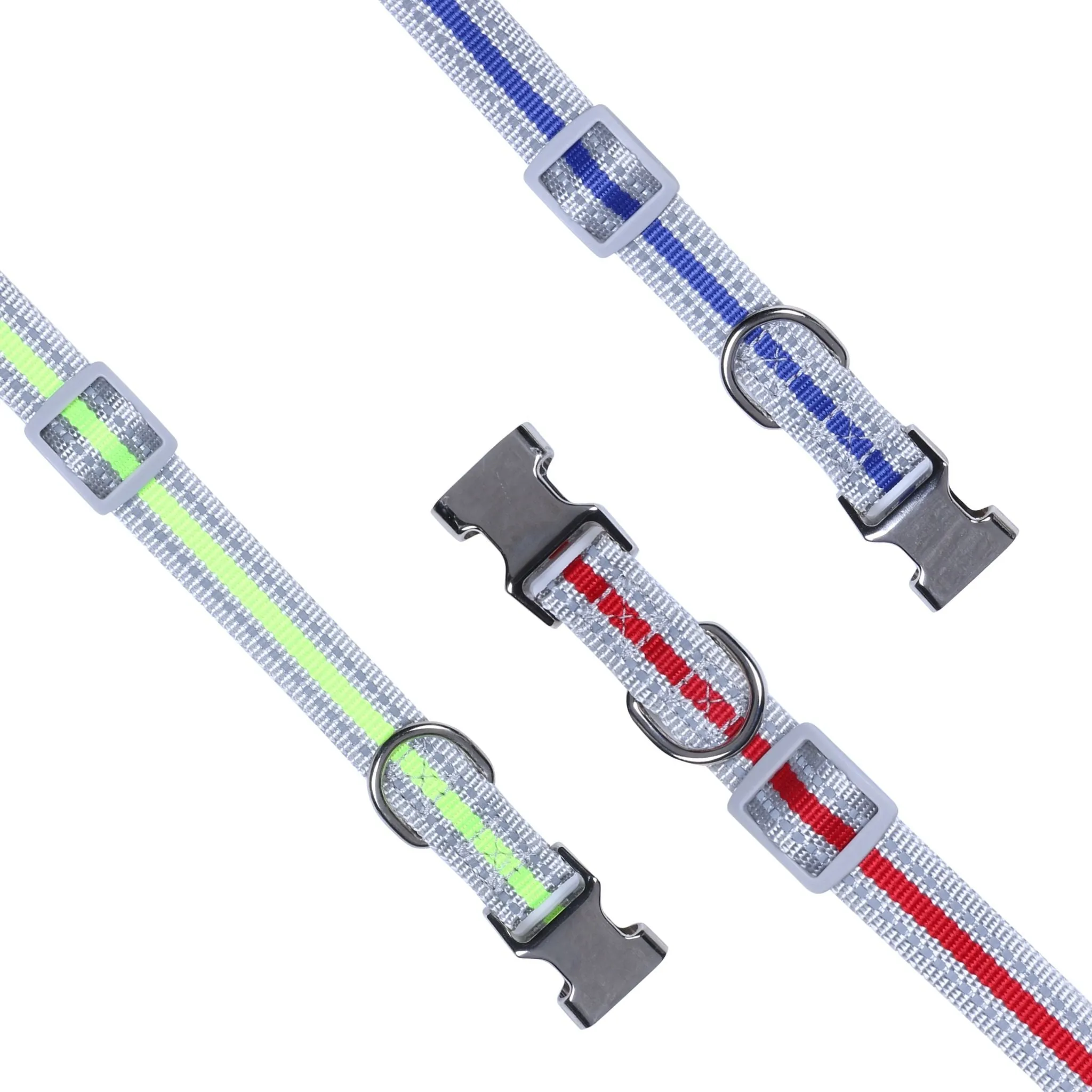 Stripe Nite-Dog Collar-Reflective Dog Collars for puppies-strays dogs-